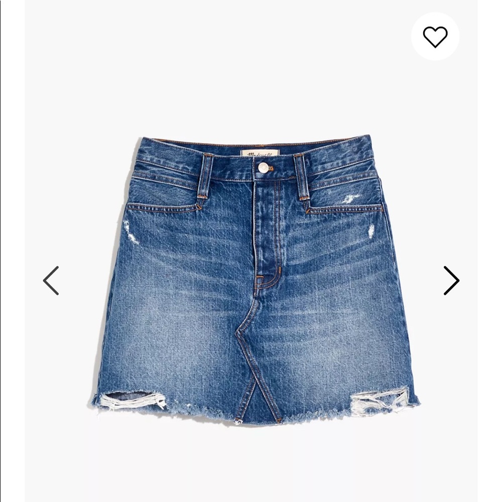 Madewell denim skirt